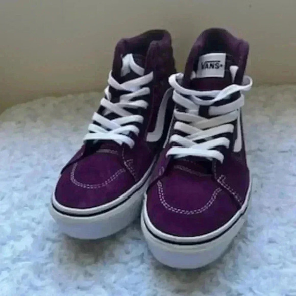 NEW Vans Filmore Hi Top Platform Purple Butterfly Sneakers‎ Missy Shoes Sz 5 NWT - Picture 4 of 9